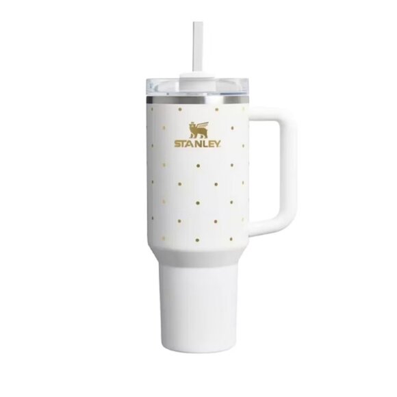 Stanley Quencher 40 OZ Tumbler (Frost Polka Dot) - Picture 1 of 9